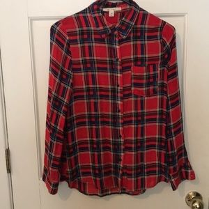 Plaid blouse